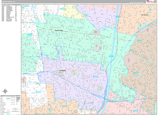 South Gate Map Premium Style